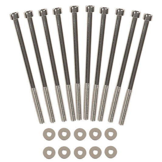 G-PLUS Intake Manifold Bolts Stainless Steel Kit Compatible with GEN III IV LSX (LS1 LS2 LS3 LS6 LS7) Chevy V8 Engines Intake Manifold Bolts 10pcs Engine LS Series