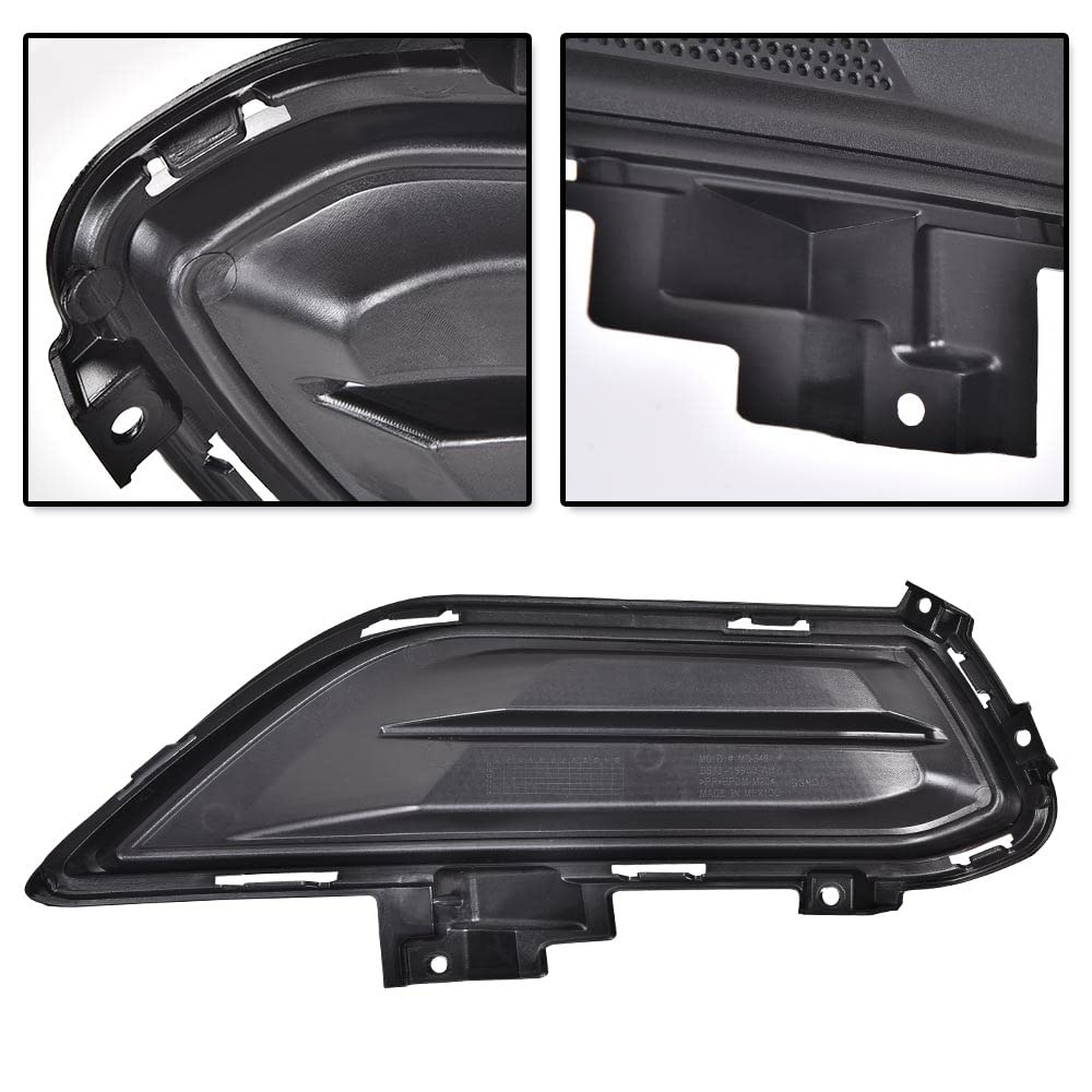 G-PLUS Fog Lamp Cover Front Left Driver Right Passenger Side Compatible with 2013-2016 Fusion Auto Fog Light Lamp Cover Trim Bezel DS7Z17B814AA DS7Z17B814AB FO1039133 FO1038133