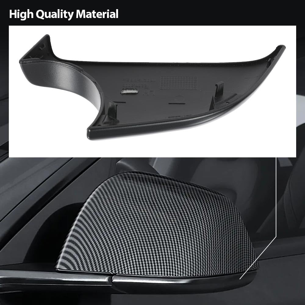G-PLUS Rearview Mirror Lower Cover Holder Tray Left Driver Side Compatible With Tesla Model 3 2017-2022 22873005 Black