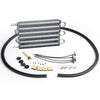 G-PLUS 6 Row AN6 Aluminum Engine Transmission Racing Oil Cooler with Mounting Kit Silver, Compatible with Universal Car Truck Trans Full