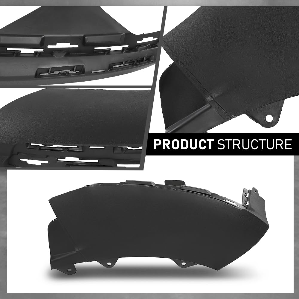 G-PLUS Front Left Bumper Lower Molding Trim Cover, Compatible with Benz X253 GLC 2016-2019, Driver Side, A2538857900, 2538857900