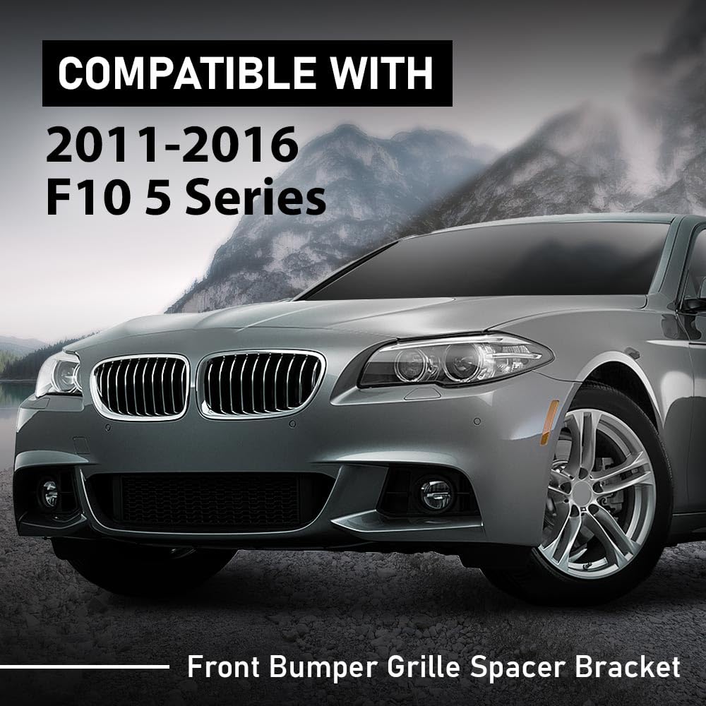 G-PLUS Front Bumper Wing Bracket Spacer Left and Right Side Compatible with BMW 5-Series F10 F11 2011-2016 51117207931 51117207932