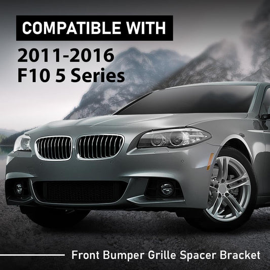 G-PLUS Front Bumper Wing Bracket Spacer Left and Right Side Compatible with BMW 5-Series F10 F11 2011-2016 51117207931 51117207932