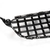 Front Bumper Upper Grille Compatible with C Class C200 C250 C300 C350 W205 2015 2016 2017 2018 AMG GT R Style Chrome Black Hood Grill (Without Camera Hole)