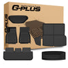 G-PLUS Floor Mats & Cargo Liner Fit Tesla Model S 2021 2022 2023 2024 All Weather Protection TPE Floor Liners 1st & 2nd & 3rd Front Rear Full Set Car Mats Black 7PCS