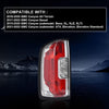 G-PLUS Tail Light Left Driver w/Bulbs,Fit for GMC Canyon 2015-2022 (submodel: All Terrain，Denali，Base, SL, SLE, SLT，AT4, Elevation, Elevation Standard) Luces Traseras Rear Brake Lamps Assembly
