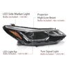 G-PLUS LED DRL Headlights Assembly w/Bulbs Driver and Passenger Compatible with Chevy Cruze 2016-2019 42680785 42680786 84106695 84156516 Bumper Headlamps,faros delanteros