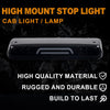 G-PLUS Rear LED Third Brake Light Compatible with 2004-2008 Ford F150 Lobo/2006-2008 Lincoln Mark LT/2007-2010 Ford Explorer Sport Trac 3RD Cargo Led Tail Lamps (Smoky Lens Black Housing)