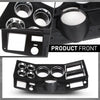 G-PLUS Truck Dash Bezel Panel with A/C Wiper Switch Hole Lower Cover Compatible with Chevy GMC Truck Blazer Suburban 1981-1983 Black 14023004