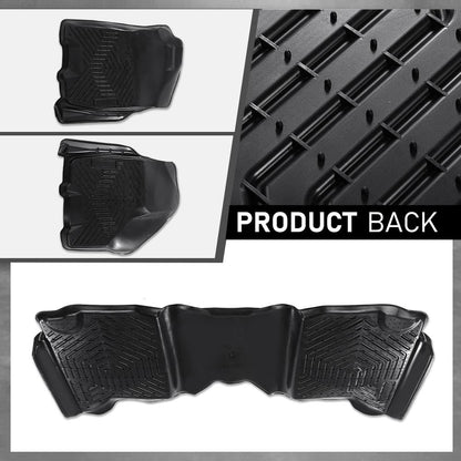 G-PLUS Cargo Liners Compatible with 2009-2018 Dodge Ram Crew Cab(Not Fit Quad Cab & Tradesman) All Weather Full Cover Protection 1st & 2nd Row 3PCS TPE Car Floor Liners Accessories