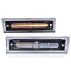 G-PLUS Smoke Lens Amber LED Front Side Marker Light Compatible with 81-91 Chevy C10 C20 C30 GMC GM2550115, GM2551107