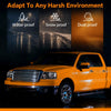 G-PLUS Headlights Assembly, Fit 2004-2008 Ford F150/2006-2008 Lincoln Mark Lt(NOT Fit 2004 F150 Heritage/Flareside Beds),Clear Lens Chrome Housing Amber Reflector,Bumper Headlamps faros delanteros