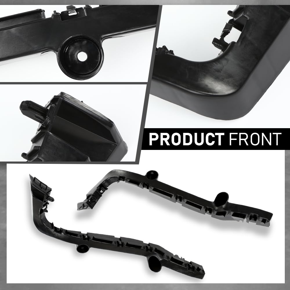G-PLUS Rear Outer Bumper Brackets Support Compatible with Dodge Journey 2014-2020 Black 68190681AD,68190680AD