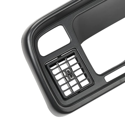 G-PLUS Dash Bezel Radio Trim Panel Compatible with Dodge Ram 1994-1997 Surround Dashboard Instrument Cover 55114870-1 (Black ABS Plastic)