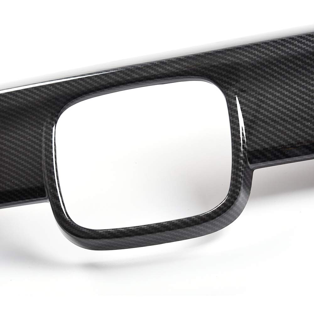 G-PLUS Carbon Fiber Front Bumper Lip Upper Grill Molding Trim Cover + 2Pcs Eyelid Cover Set, Compatible with Honda Accord 10th Gen Sedan 2018-2020, 3pcs