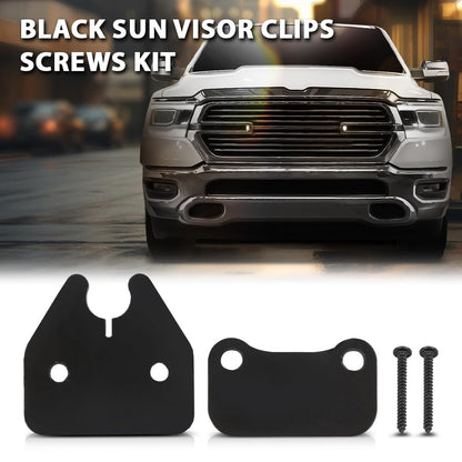 G-PLUS Sun Visor Clips, Compatible with Dodge Ram 1500 Trucks 2019 2020 2021 2022 2023 Black Visor Clips 2pcs