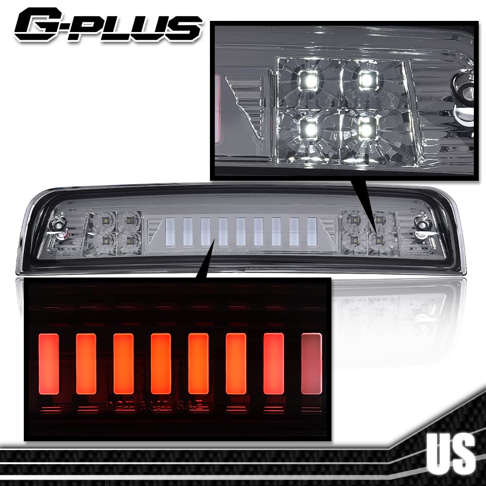 G-PLUS Truck Third 3rd Tail I Brake Light Cargo High Mount Stop Lamp Compatible With 2009-2010 Dodge Ram 1500 2010 Dodge Ram 2500 3500 2011-2017 Ram 1500 2500 3500