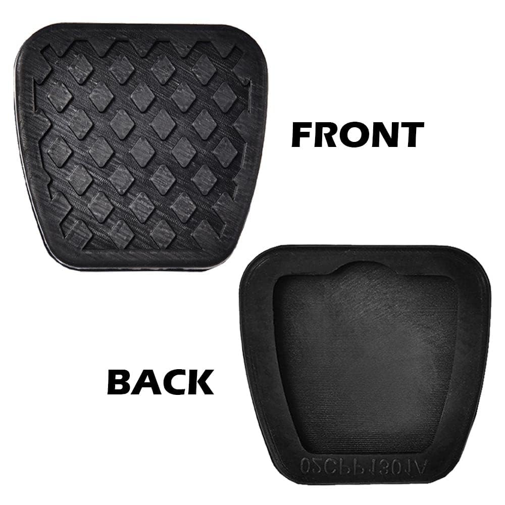 G-PLUS Brake & Clutch Pedal Pad Cover Compatible with 1976-2015 Honda Accord / 1984-2015 Civic / 1984-1990 CRX / 2002-2006 CR-V / 2003-2010 Element / 1979-2001 Prelude,46545-SA5-000 2PCS