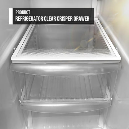 G-PLUS Upper Crisper Pan Drawer Compatible with Frigidaire Refrigerator Models FRS6LR5EB6 240351005, 240351062 Clear