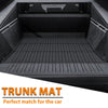G-PLUS TPE Floor Mats Fit Tesla Cybertruck 2023-2025 1st & 2nd &3rd & 4th Row & Cargo Mat Truck Accessories Cargo Liners All Weather Protection 6PCS Black Alfombras para Carro