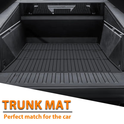 G-PLUS TPE Floor Mats Fit Tesla Cybertruck 2023-2025 1st & 2nd &3rd & 4th Row & Cargo Mat Truck Accessories Cargo Liners All Weather Protection 6PCS Black Alfombras para Carro