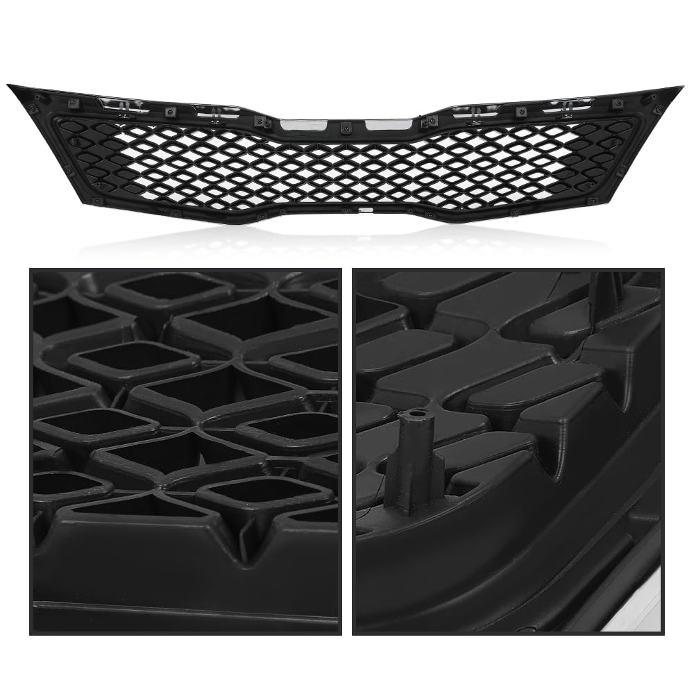 G-PLUS Chrome Bumper Replacement Grille Compatible with Kia Optima EX LX 2011 2012 2013（Not for Hybrid）KI1200143, 863502T000