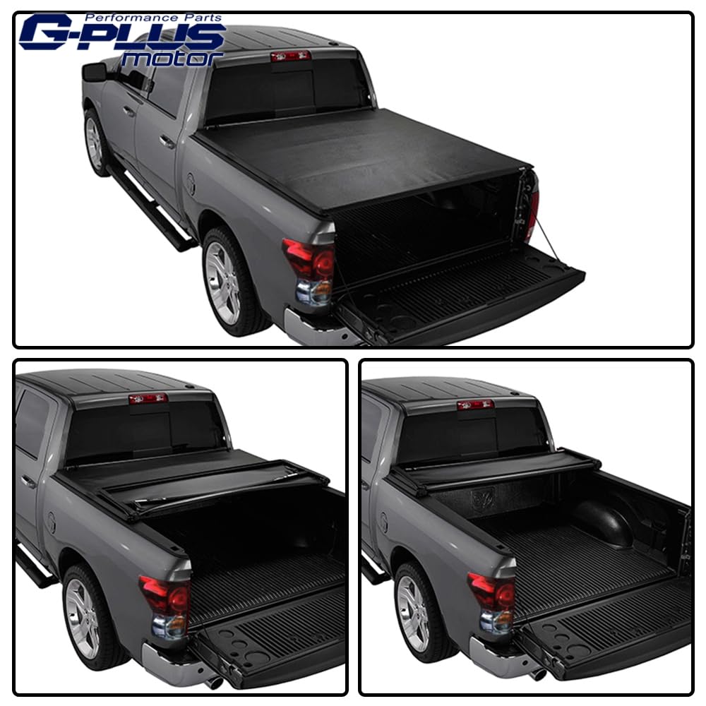 G-PLUS Soft Trifold Truck Bed Tonneau Cover Compatible with Toyota Tundra 2007-2013 5'5" Extra Short Bed