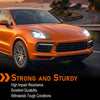 G-PLUS Front Right Side Bumper Face Bar Lower Grill Trim Cover Compatible with Porsche Cayenne Models Base and S Versions 2019-2023; Not Fit Turbo or Sport Design Package Models Black
