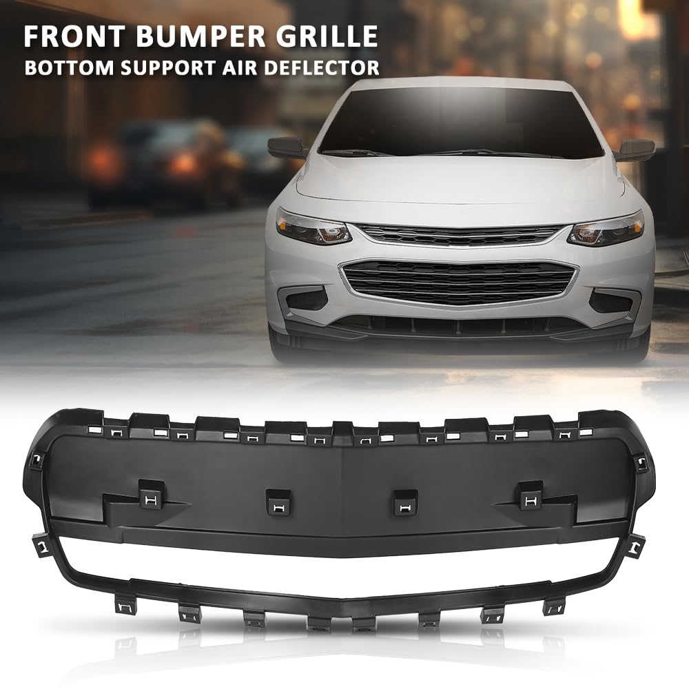 G-PLUS Front Bumper Grille Bottom Support Air Deflector Compatible with Chevy Malibu 2013-2016 22883316