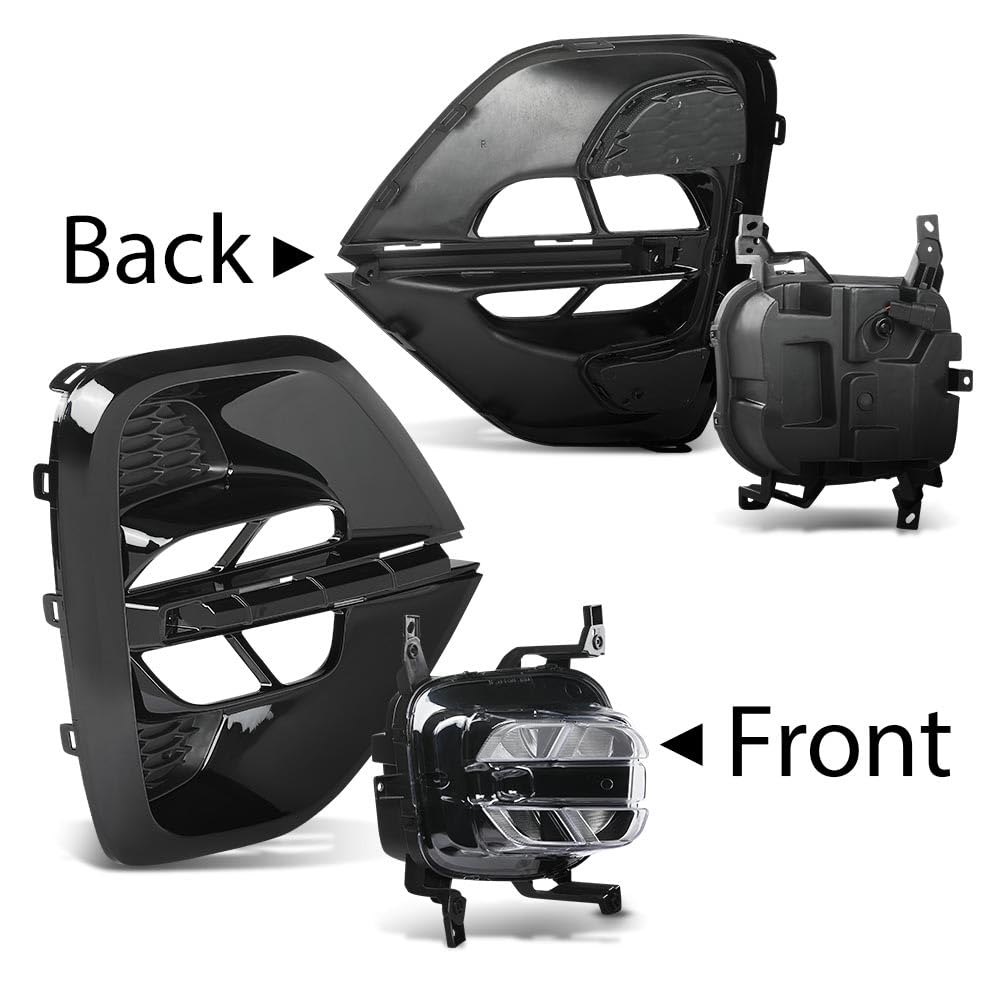 G-PLUS LED Pair Fog Lights DRL Daytime Running Lamps W/Wiring Harness, Compatible with Kia Sportage 2020-2022, LH Driver & RH Right Side 2PCS