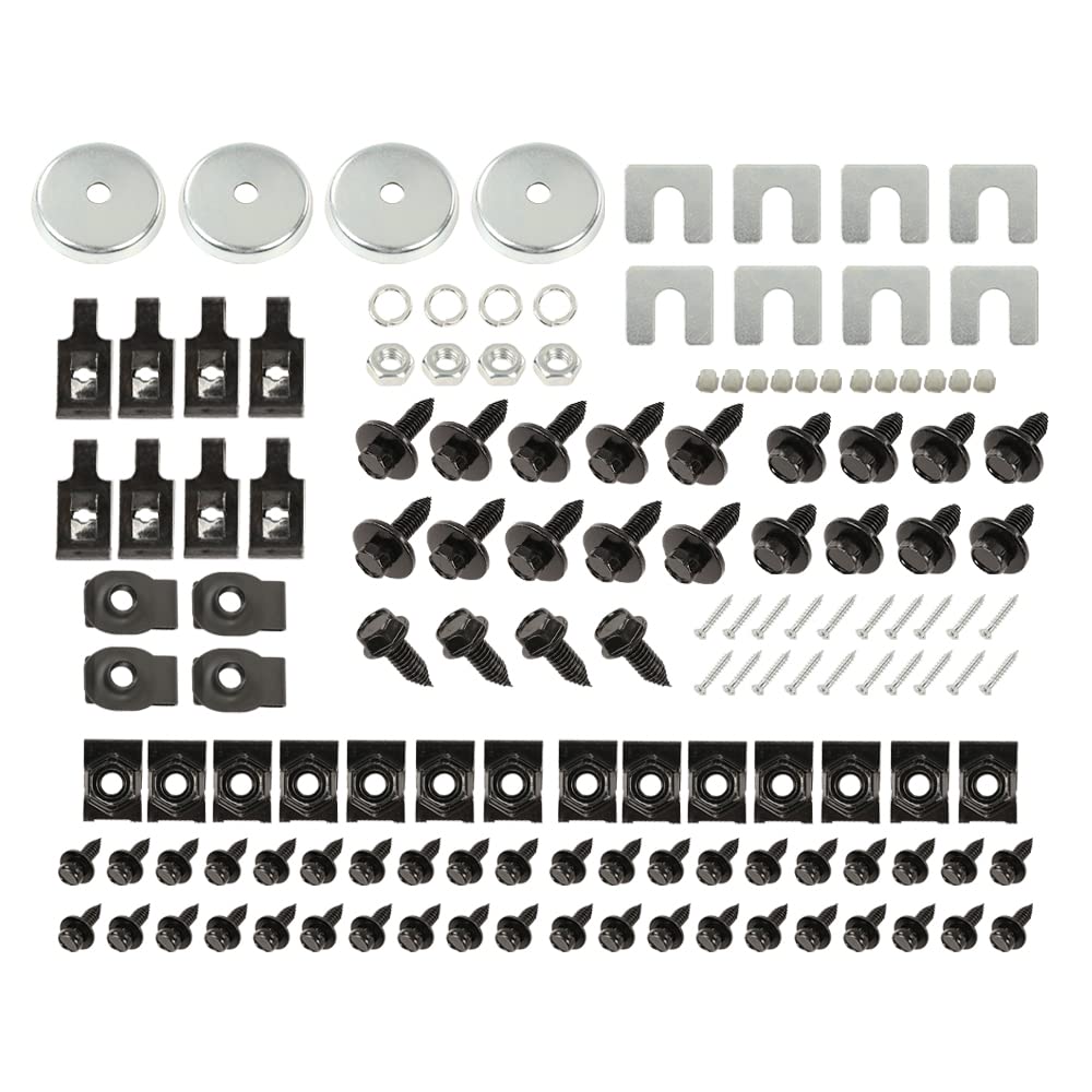 G-PLUS Auto Front End Sheet Metal Bolt Kit Compatible with 1964-72 Chevy Chevelle/SS/LS5/LS6 El Camino Monte Carlo Pontiac GTO Buick Skylark/GS