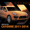 G-PLUS Rubber Sealing Trim Headlamp Decorative Strip Compatible with Porsche Cayenne 2011-2014 Black