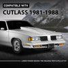 G-PLUS Lower Body Molding Trim Kit Compatible with 1981-1988 Cutlass Salon & Supreme Retaining Clip Set 6 PCS