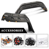 G-PLUS Fender Flares w/LED Side Maker, Compatible with Jeep JK Wrangler 2/4 Door Model 2007-2018, Unlimited, Rubicon Unlimited, Smooth Pocket Riveted 4 PCS Wheel Flares