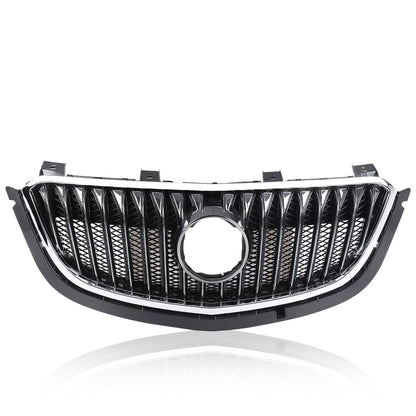 G-PLUS Front Bumper Grille Radiator Gloss Grid Grill Compatible with Buick Envision 2015 2016 2017 Black Mesh Grille
