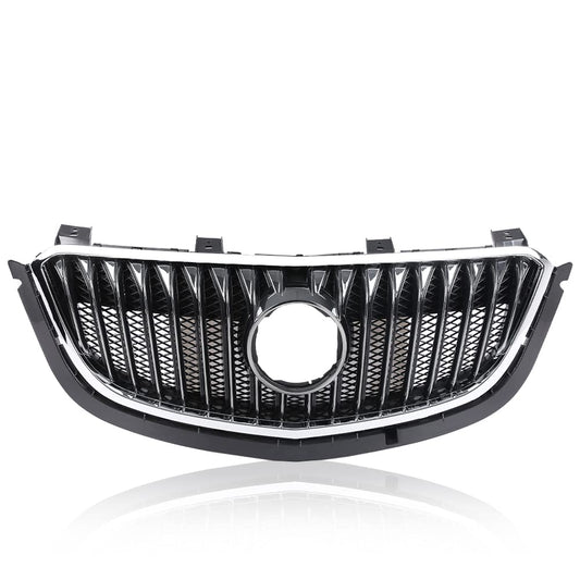 G-PLUS Front Bumper Grille Radiator Gloss Grid Grill Compatible with Buick Envision 2015 2016 2017 Black Mesh Grille