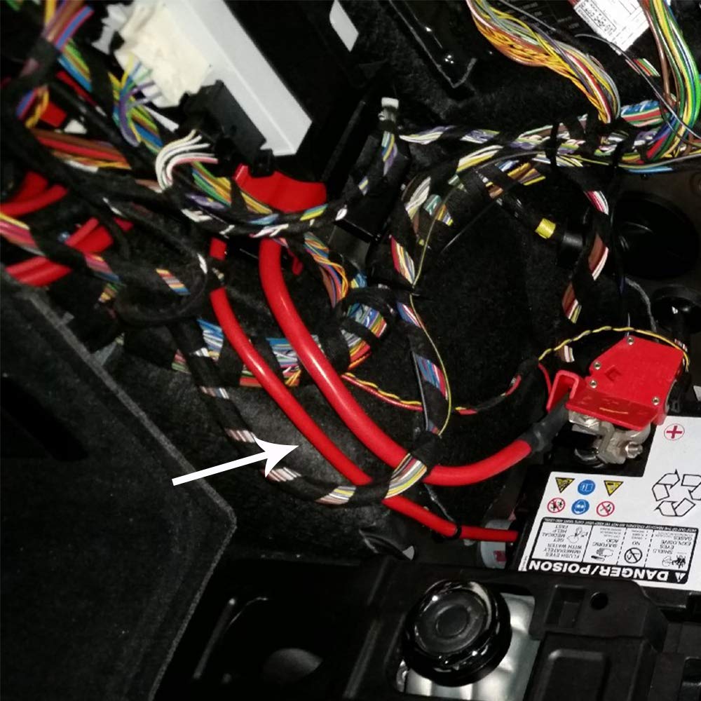 Compatible For BMW F30 F31 F34 F35 M3 F80 F32 F33 F36 M4 320i 328i 335i Positive Terminal Battery Blow Off Cable Lead Wire Plus Pole Replace # 61129259425
