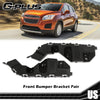 G-PLUS Bumper Bracket Retainer Front Pair Support Compatible with Chevy Trax Black 2015 2016 Driver & Passenger Side Bumper Bracket