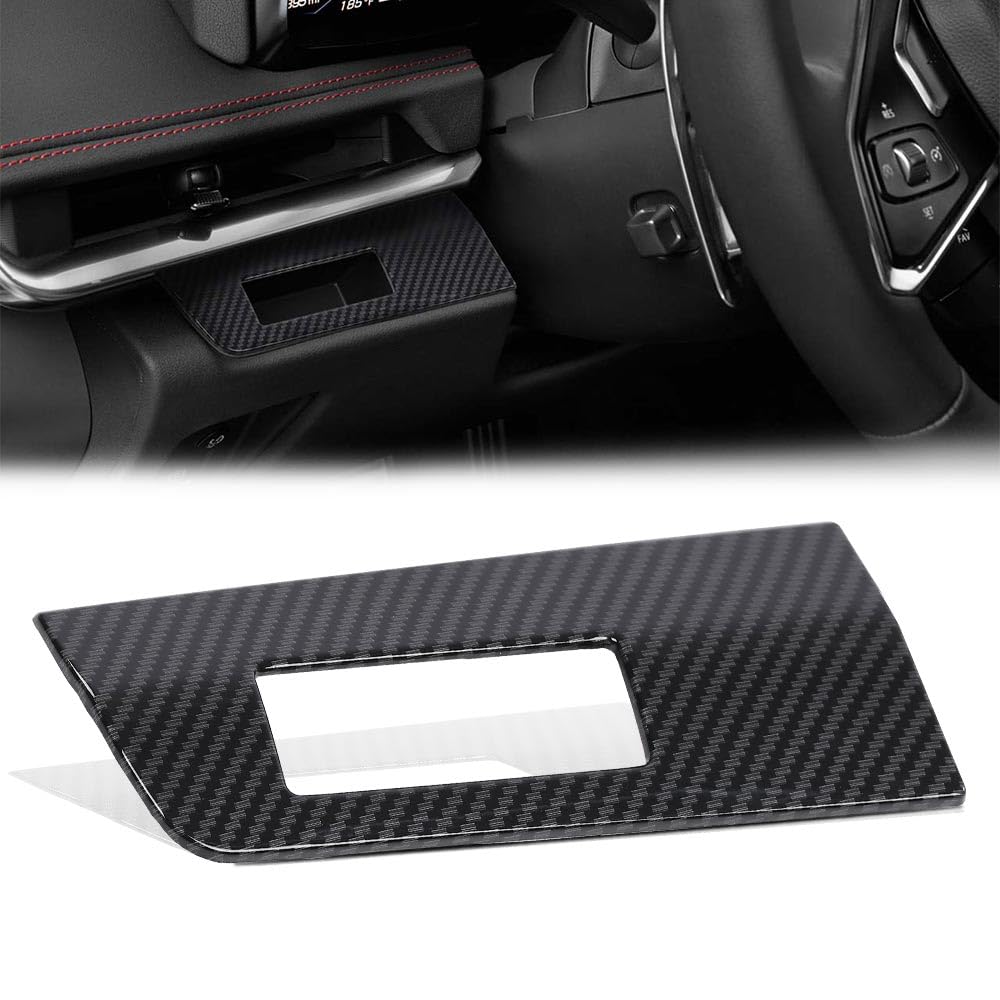 G-PLUS Carbon Fiber ABS Heads Up Display Panel Cover Trim Compatible with Chevy Corvette C8 2020 2021 2022 2023