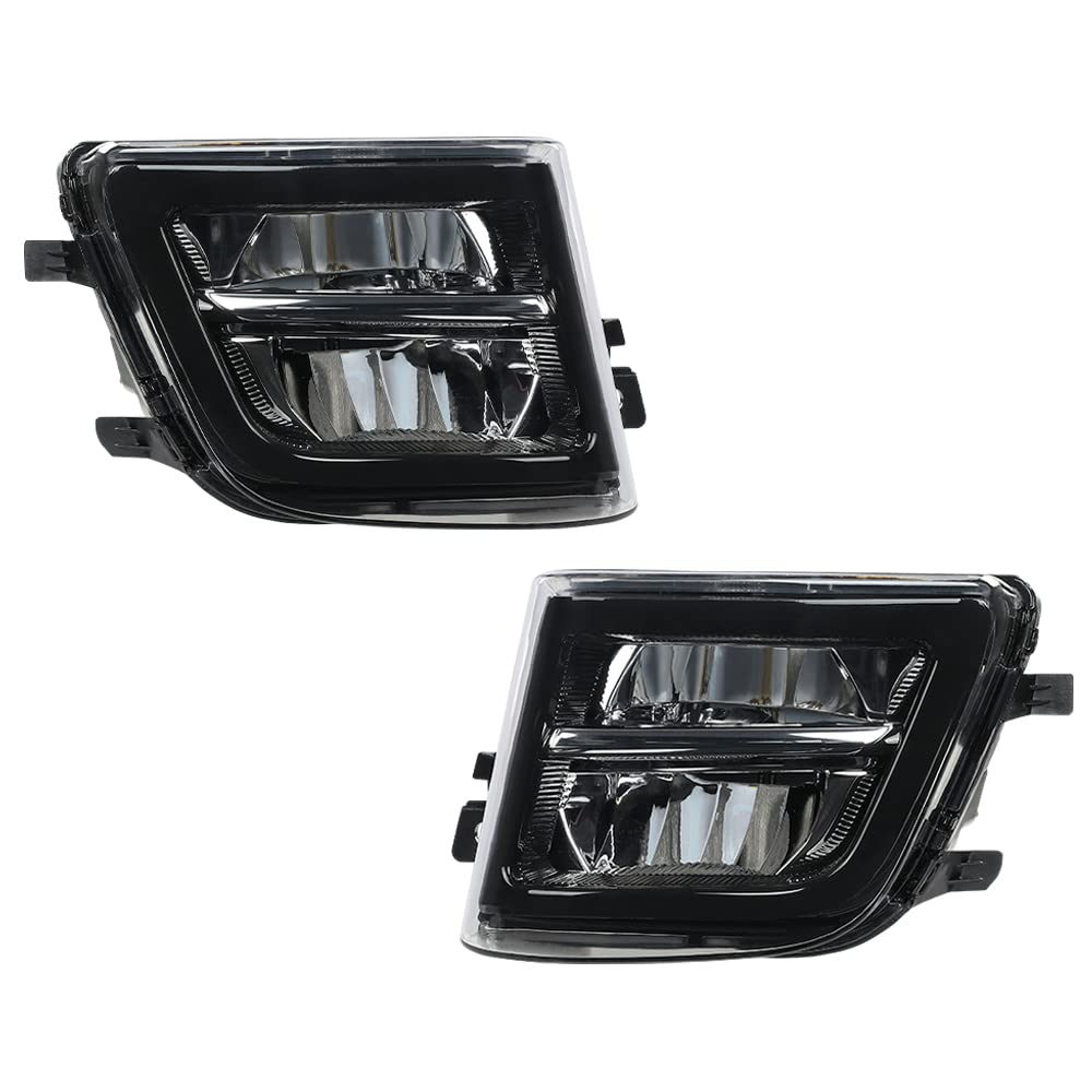 G-PLUS 2x Front Bumper Fog Lights Compatible with BMW 7er Facelift F01 / F02 LCI (ab Baujahr 07/2012) 63177311287, 63177311288 Fog Lamp Accessories neblineros para autos delantero faros antiniebla