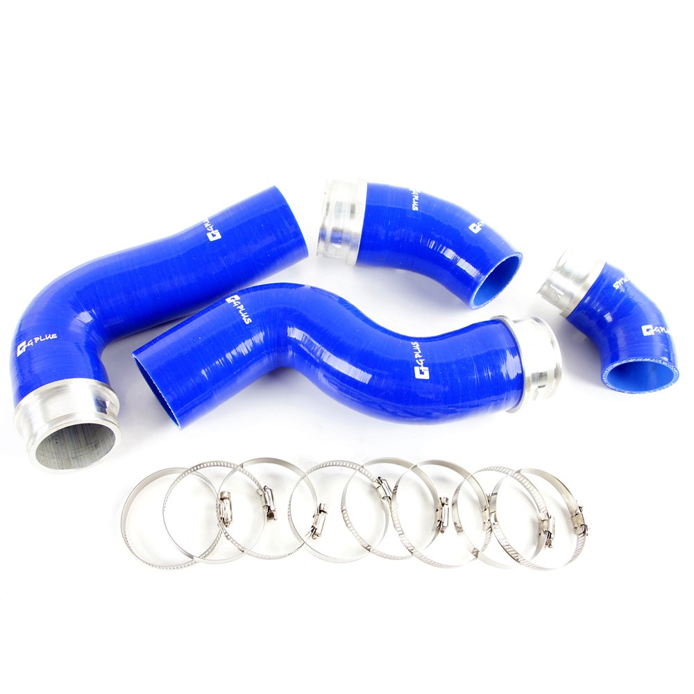 G-PLUS Silicone Intercooler Boost Hose Kit Clamps Compatible With 1996-2005 VW Golf IV MK4 BORA 1.8T Compatible With VW GOLF GTI MK5 MKV FSI 2.0T Blue