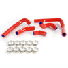 Silicone Coolant Radiator Hose Tube Kit Clamps Replacement For HONDA CR250R 2005 2006 2007 Red 5pcs
