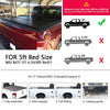 G-PLUS Lock Solid Hard Tri-Fold Tonneau Cover Compatible with Chevy Colorado/GMC Canyon 5' Extra Short Bed 2015-2021 Cargo Truck Bed Cover