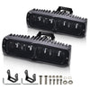G-PLUS 2pcs 6 Inch LED Work Light Bar with Bracket LED Pods Fog Light Compatible with Pickup Wagon UTB Cab ATV SUV Truck Boat Bus/Sport Utility 4WD 4X4 Mining Marine Car Excavator