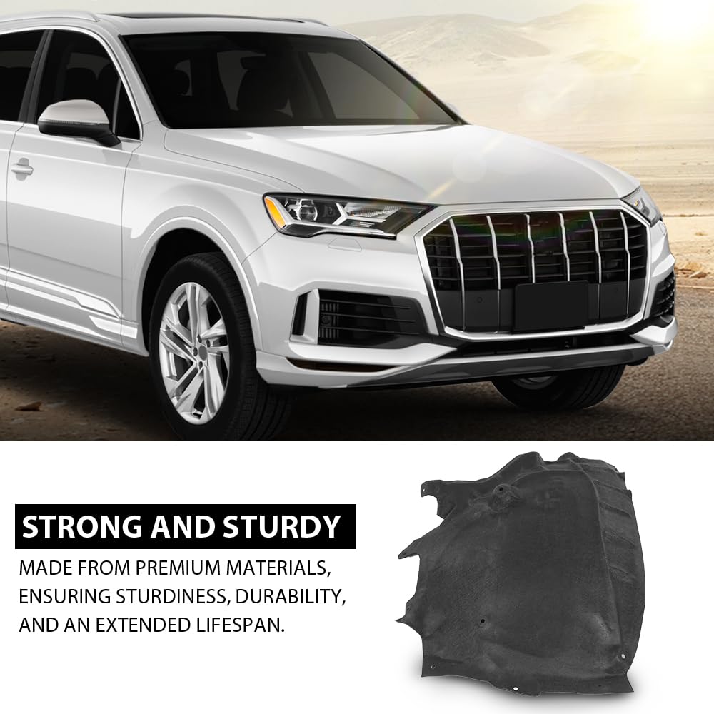 G-PLUS Fender Liner Rear Passenger Side Compatible with Audi Q7 2017-2023 4M0821192H, AU1249147