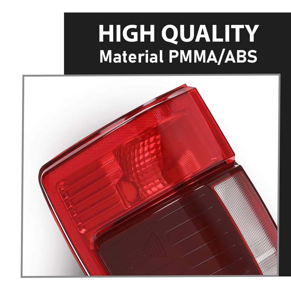 G-PLUS Rear Left Tail Light Assembly Fit Ford F250 F350 F450 Super Duty 2020 2021 2022, Fit Factory Halogen w/Blind Spot Monitor Model, Left Driver Side Rear Lamp, Red Lens, FO2800279