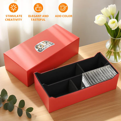 G-PLUS Coin Slabs Storage Box INTERCEPT Shield for 50 Certified Coins Holders (Red)