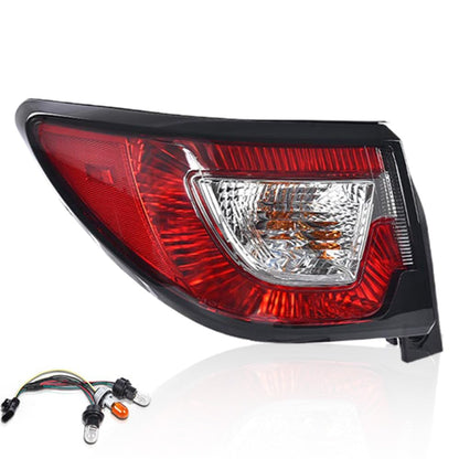 G-PLUS Rear Left Tail Light Assembly w/Bulbs Compatible with Chevy Traverse 2013 2014 2015 2016 2017 Left Outer Rear Brake Lamp Luces Traseras, 84266019 23301756, Red Lens