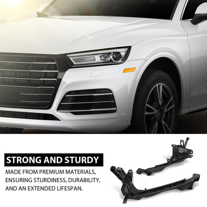 G-PLUS Pair Front Headlight Brackets, Compatible with Audi Q5 SQ5 2018 2019 2020, Headlamp Support Left Driver & Right Passenger Side 2PCS, 80A805608, 80A805607