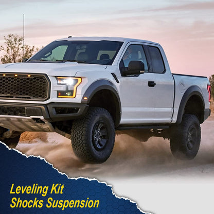 G-PLUS 2" Leveling Lift Kit W/ N3 Shocks Compatible With 2009-2020 F150 2WD 4WD (N3 Shocks Suspension Kit)